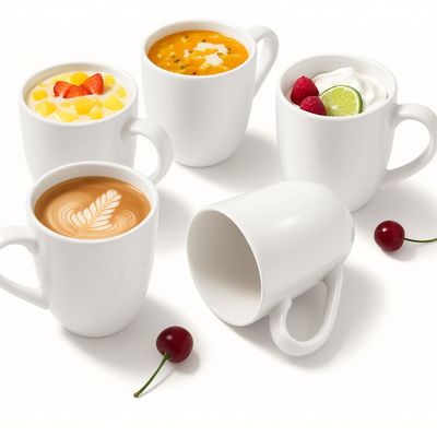 Imagen 2 del producto Set 12 Tazas Mug De Ceramica Blanco Bullet 325mL Hallen