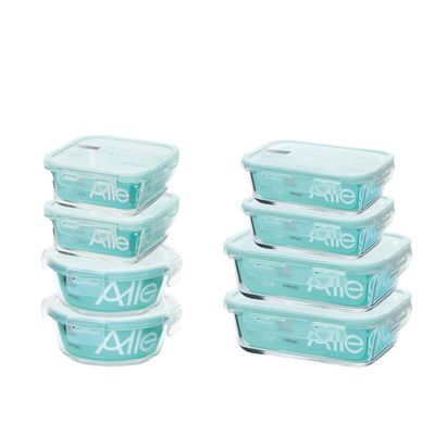 Set 10 Contenedores Recipiente Tapers Hermeticos Allegra