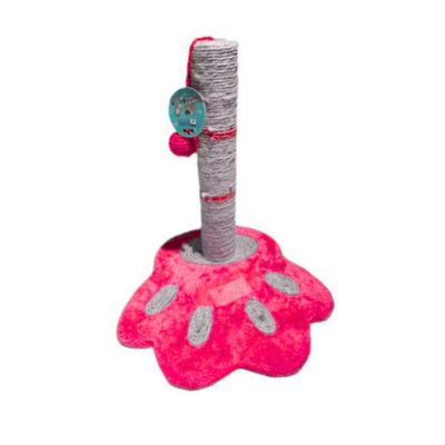 Rascador Rosa Para Gatos Forma Poste Escalador Con Juguete