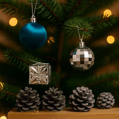 Imagen 2 del producto Set 48 Adornos Navideños Decoración Regalos Esfera 5cm Hogar