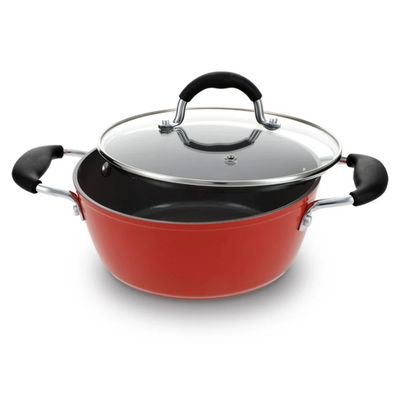 Imagen 2 del producto Cacerola Bohlier Modelo Venus 28cm Aluminio Tapa Vidrio Olla