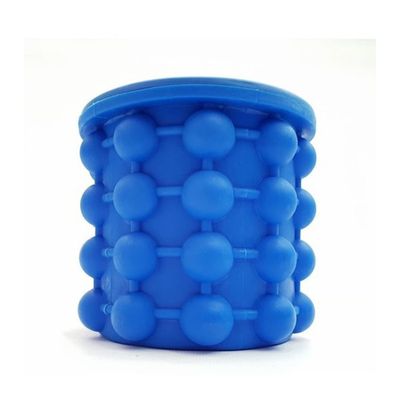 Imagen 2 del producto Molde Silicona Cubitos Hielo Azul Portátil Reutilizable