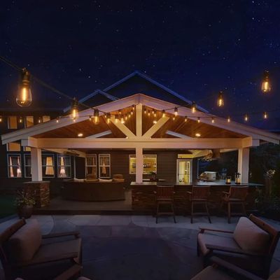 Imagen 2 del producto Set 3 Guirnalda Solar Luces Calida 10M Decoracion Navidad