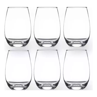 Pack 12 Vasos Altos Vidrio Mikonos Cocina