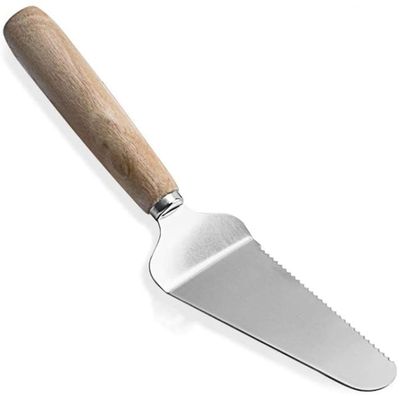 Imagen 2 del producto Espatula Para Cortar Picar Pizza Con Mango De Madera