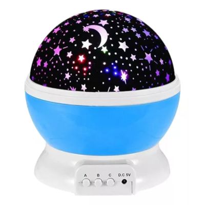 Proyector Lampara Luz Led Espantacuco Cielo Estrellas Azul