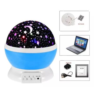 Imagen 2 del producto Proyector Lampara Luz Led Espantacuco Cielo Estrellas Azul
