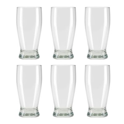 Set 6 Vasos Shoperos Bucarest Allegra De 340mL Cervezas
