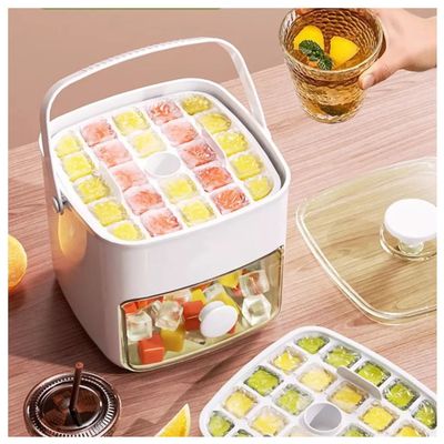 Imagen 2 del producto Cubetera de Hielo Portatil a Presion con Tapa Alta Capacidad