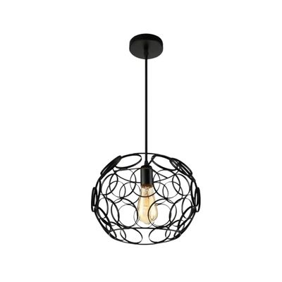 Lamparas Colgantes Jaula Industrial Luz Retro Vintage Negro