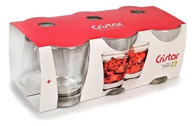 Set 12 Vasos Bajos London Tragos Cristar 347 Ml
