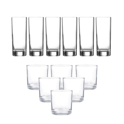 Set 12 Vasos Lexington Menaje Cristar Cocina Elegante Vidrio