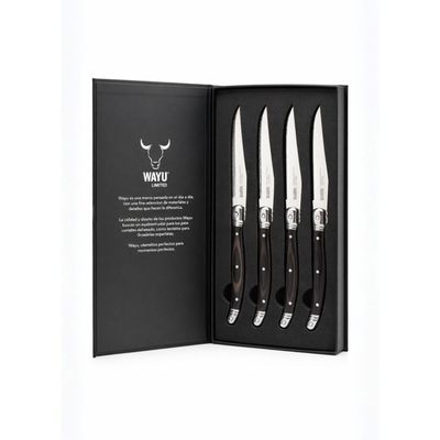 Set 4 Cuchillos Black Mesa Wayu Limited Color Negro