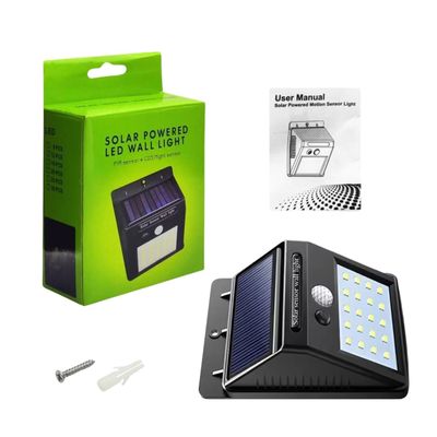 Imagen 2 del producto Luz Solar Led De Pared 20 Leds 12cm Eficiencia Energética