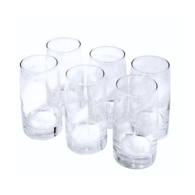 Imagen 1 del producto Display 6 Vasos Altos 388mL Toledo Vidrio Cristar Mojitos Bebida