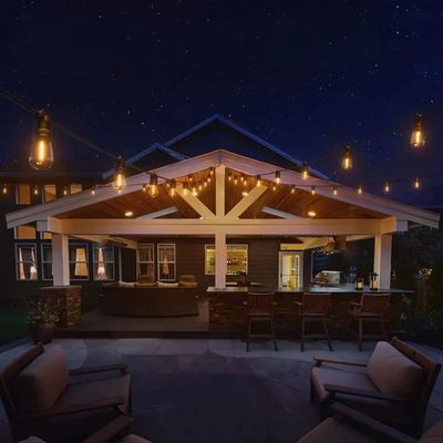 Imagen 2 del producto Guirnalda Solar Luces Led Calida 10M Decoracion Navidad