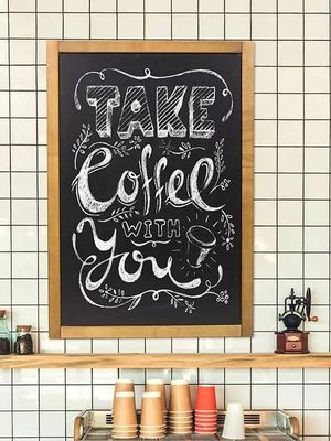 Imagen 2 del producto Pizarra Fondo Negro 30x40cm Con Marco De Madera