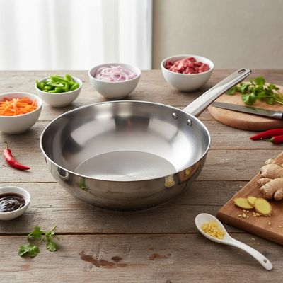 Pack 2 Sartenes 20Cm 24Cm + Wok 28Cm Inoxidable Wens