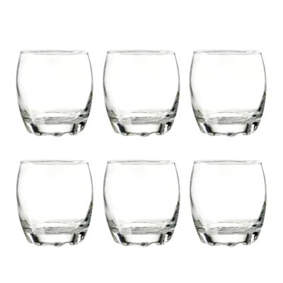 Cristar Set 6 Vasos Bajos Modelo Napoles 290Ml Jugos Tragos