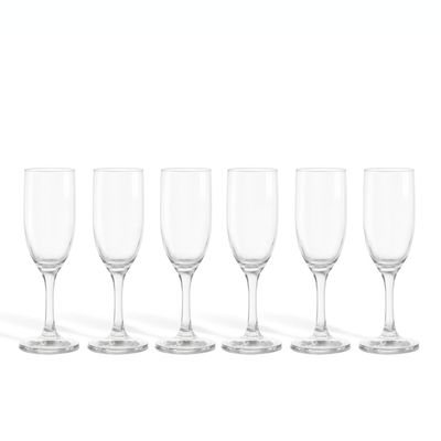 Set 6 Copas Champagne Modelo Versalles 176mL Espumante