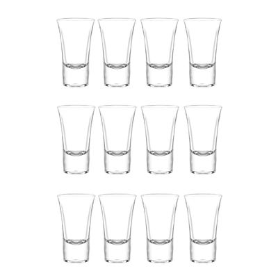 Set 12 Vasos Licor Lord 54mL De Vidrio Cristar Elegante