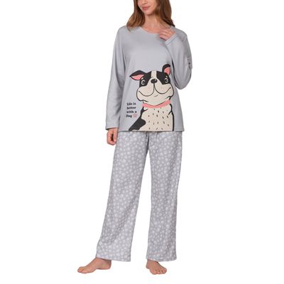 Pijama Micropolar Dog Mujer 8682