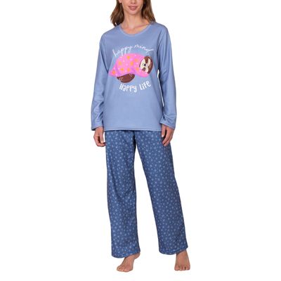 Pijama Micropolar Happy Mujer 8679