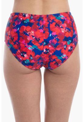Imagen 2 del producto Bikini calzón con amarra estampado brillante rojo