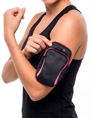 Bolso de brazo para mujer rosado