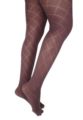 Imagen 2 del producto Panty diseño rejilla morada