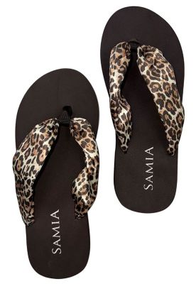 Sandalias mujer estampado leopardo