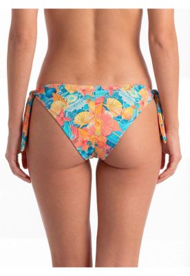 Imagen 2 del producto Bikini mujer calzón tanga amarras estampado coral