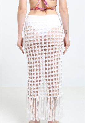 Imagen 2 del producto Salida de playa falda larga blanca