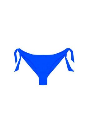 Bikini calzón tanga con amarras color azul