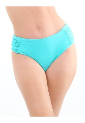 Bikini calzón tanga drapeado verde