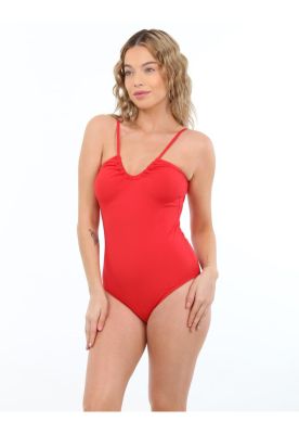 Imagen 2 del producto Traje de baño rebajado con amarras rojo