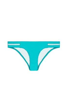 Bikini calzón con calados laterales turquesa