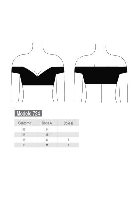 Imagen 2 del producto Top bikini estampado negro