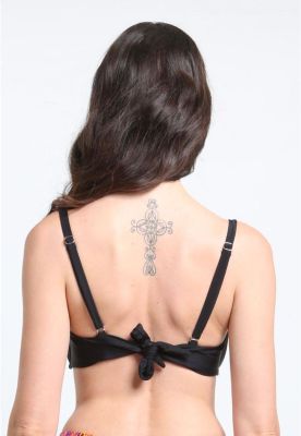 Imagen 2 del producto Bikini sostén arruchado copa C negro