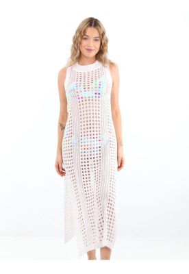 Imagen 2 del producto Salida de playa vestido largo blanco