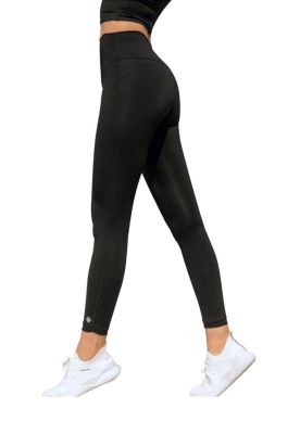 Calza básica tiro alto negra