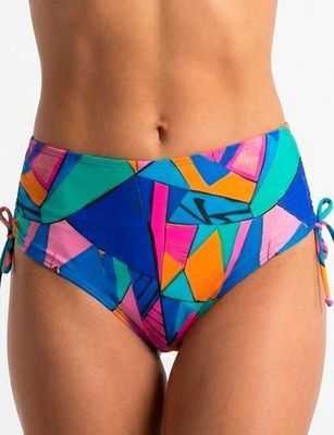 Bikini calzón cadera ajustable estampado azul