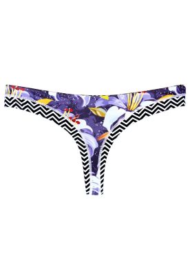 Bikini calzón colaless reversible estampado