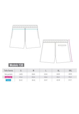 Imagen 2 del producto Short largo azul hombre