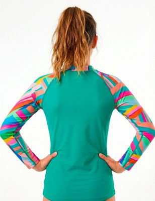 Imagen 2 del producto Polera niña protección UV estampado verde