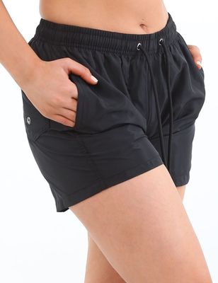 Traje de baño short corto negro