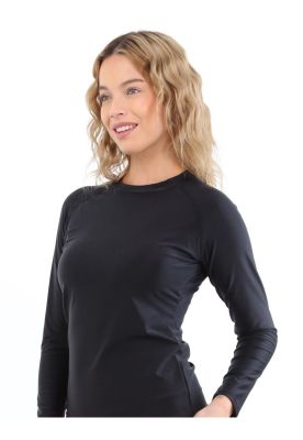 Polera mujer protección UV negro