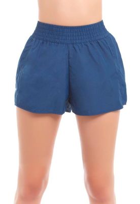 Short de playa secado rápido azul