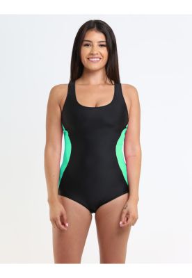 Traje de Baño verde con Espalda Tipo Nadador