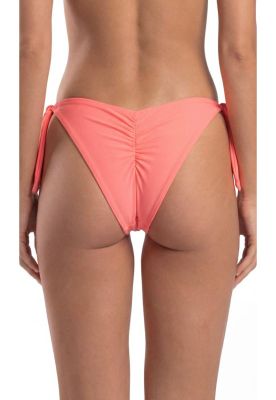 Imagen 2 del producto Bikini mujer tanga con amarras y pinza coral